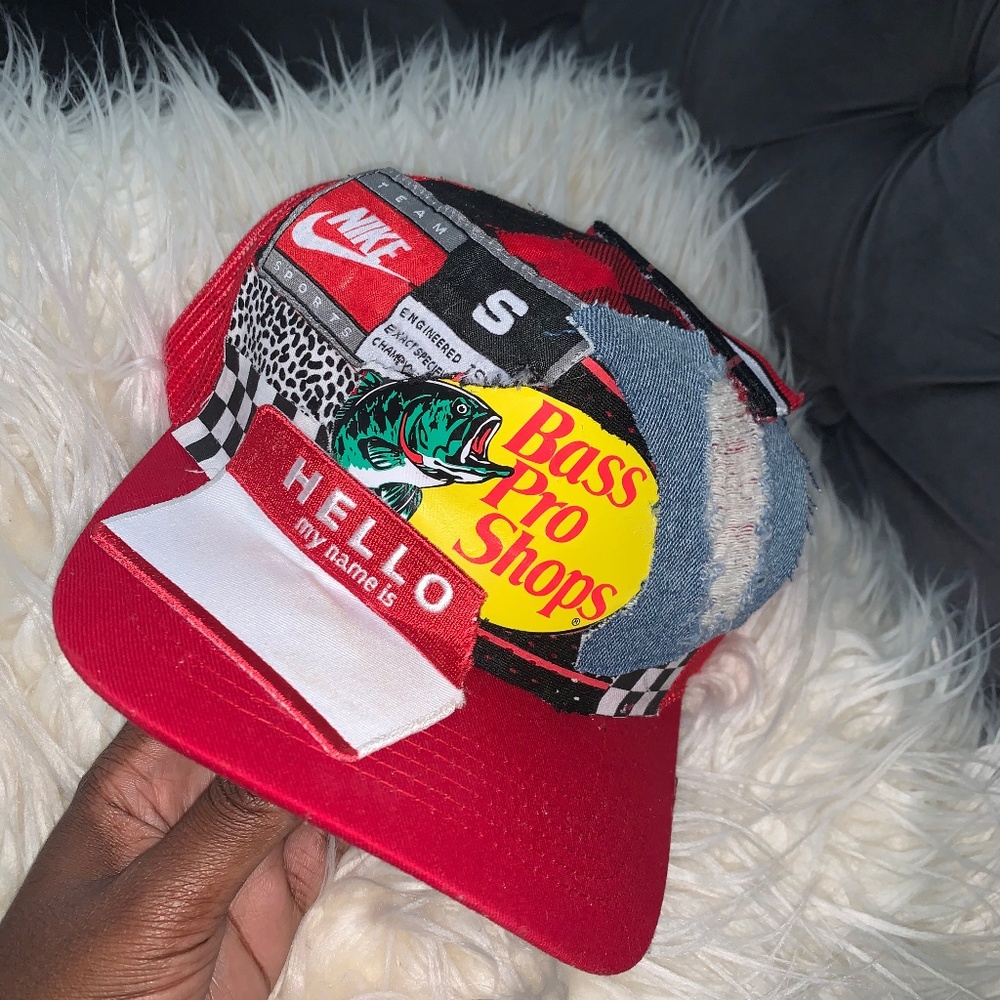 Custom Patchwork Bass Pro Shops Hat - image 1